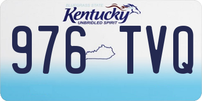 KY license plate 976TVQ