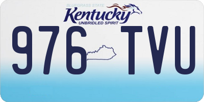 KY license plate 976TVU
