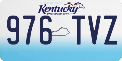 KY license plate 976TVZ