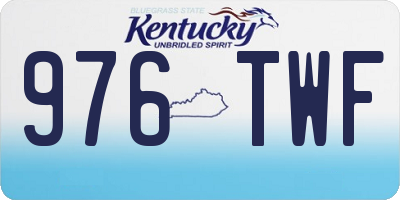 KY license plate 976TWF
