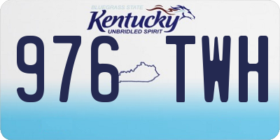 KY license plate 976TWH