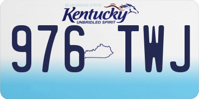 KY license plate 976TWJ