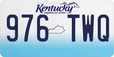 KY license plate 976TWQ