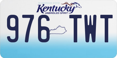 KY license plate 976TWT
