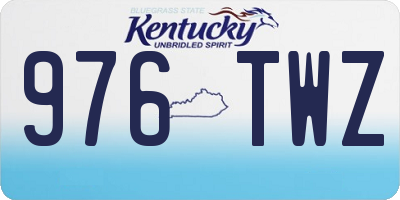 KY license plate 976TWZ