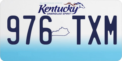 KY license plate 976TXM