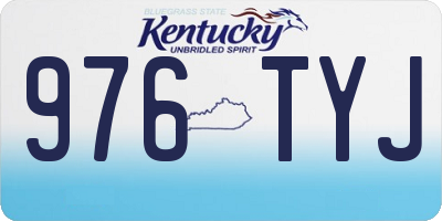 KY license plate 976TYJ