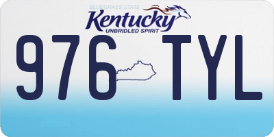 KY license plate 976TYL