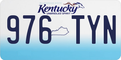 KY license plate 976TYN