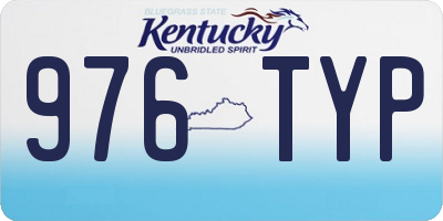 KY license plate 976TYP