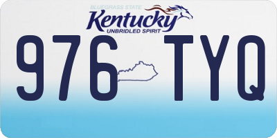 KY license plate 976TYQ