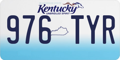 KY license plate 976TYR