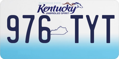KY license plate 976TYT