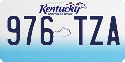 KY license plate 976TZA