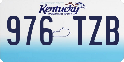 KY license plate 976TZB