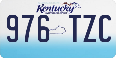 KY license plate 976TZC