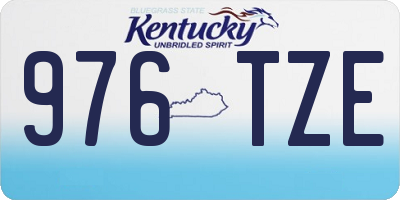 KY license plate 976TZE