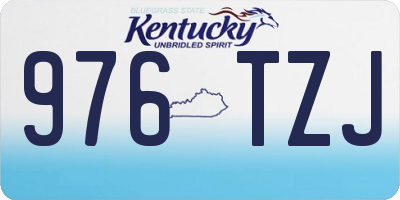 KY license plate 976TZJ