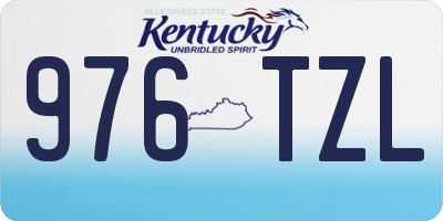 KY license plate 976TZL