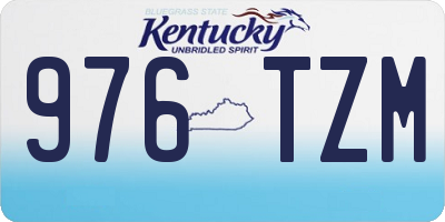 KY license plate 976TZM