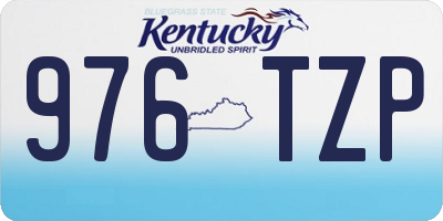 KY license plate 976TZP