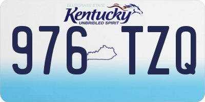 KY license plate 976TZQ