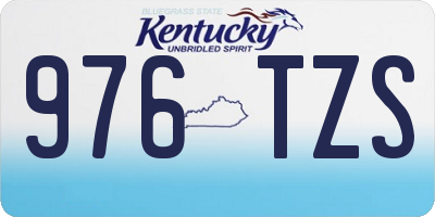 KY license plate 976TZS
