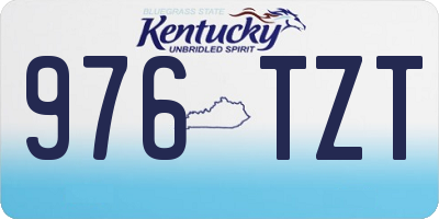KY license plate 976TZT