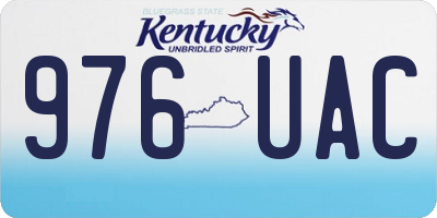 KY license plate 976UAC