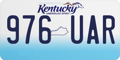 KY license plate 976UAR