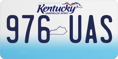 KY license plate 976UAS