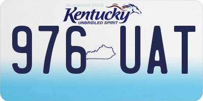 KY license plate 976UAT