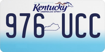 KY license plate 976UCC
