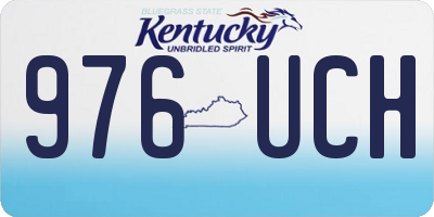 KY license plate 976UCH