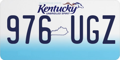KY license plate 976UGZ