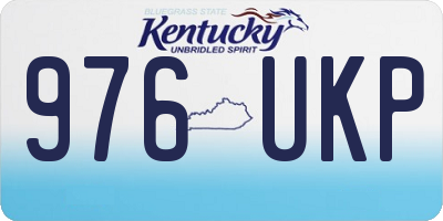 KY license plate 976UKP