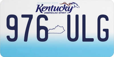 KY license plate 976ULG