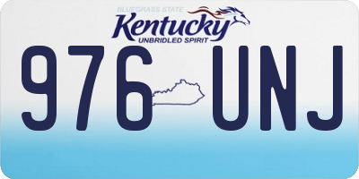 KY license plate 976UNJ