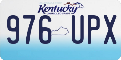KY license plate 976UPX