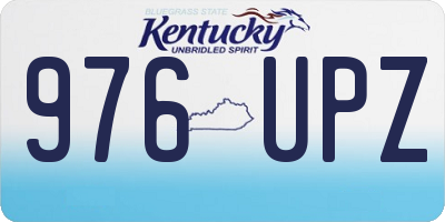 KY license plate 976UPZ
