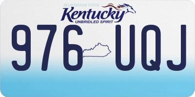 KY license plate 976UQJ
