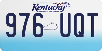 KY license plate 976UQT