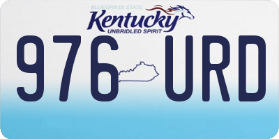 KY license plate 976URD