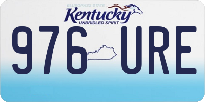 KY license plate 976URE
