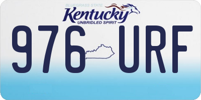 KY license plate 976URF