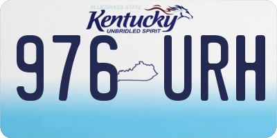 KY license plate 976URH