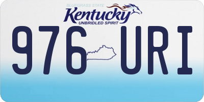 KY license plate 976URI