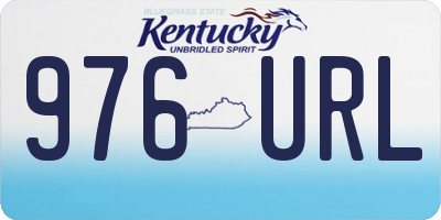 KY license plate 976URL