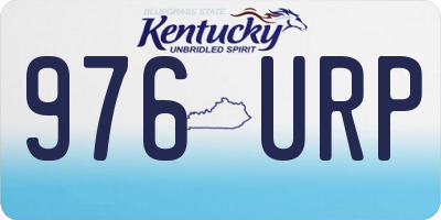 KY license plate 976URP
