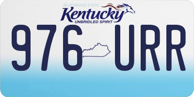 KY license plate 976URR